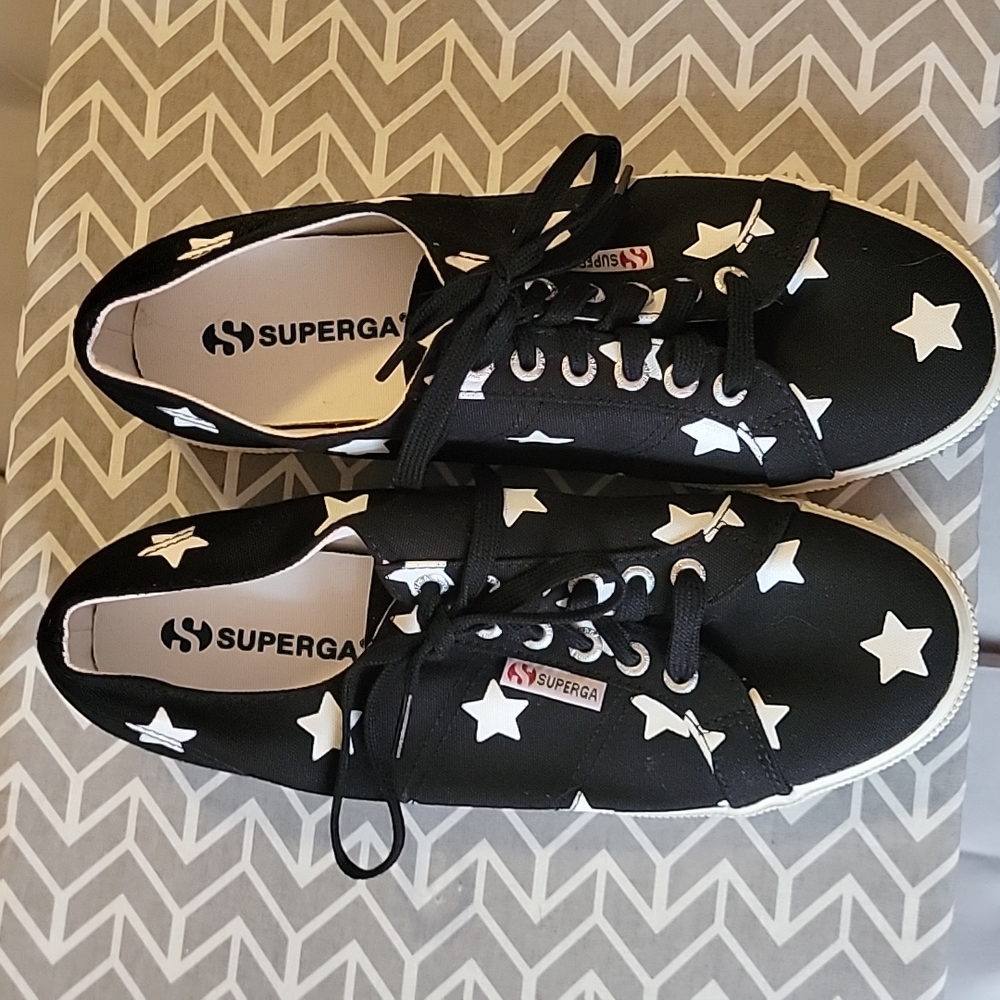Sneakers with white stars 9.5 new